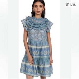 NWOT SEA New York Margot Mini Dress in ocean size XS